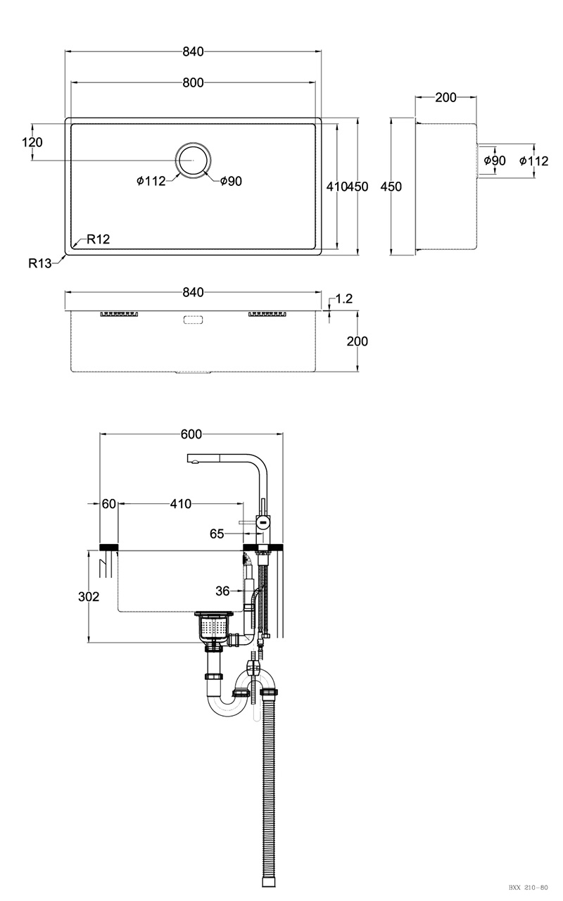 FRANKE 花崗岩廚房水槽 MRG 610-72